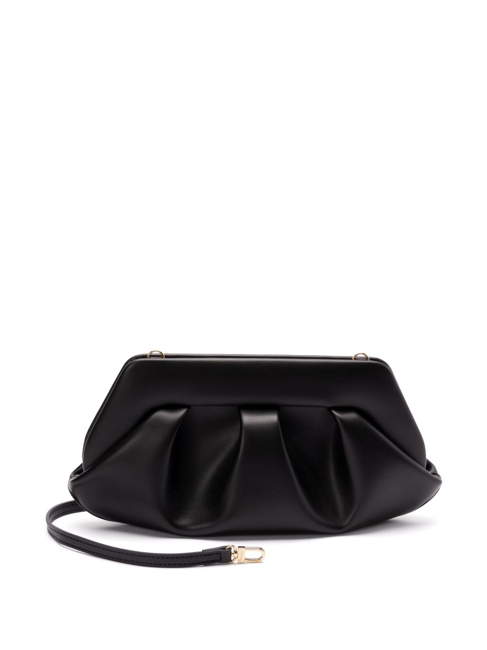 Themoire' Tia Clutch Bag — Black Vegan Leather
