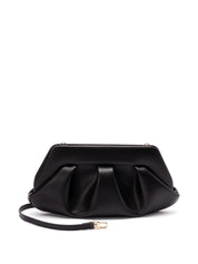 Themoire' Tia Clutch Bag — Black Vegan Leather