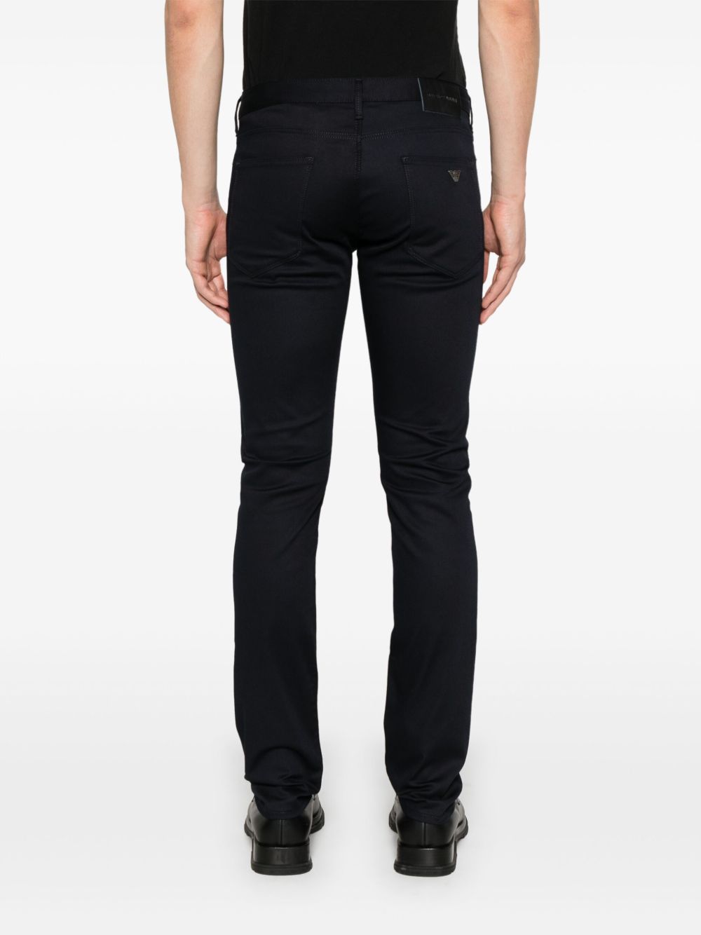 Emporio Armani logo-plaque slim-fit Jeans