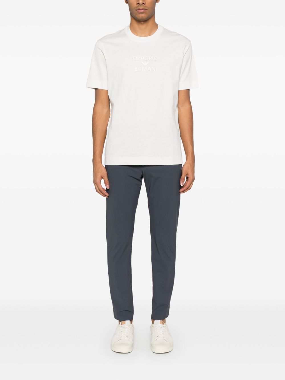 Emporio Armani T-shirts and Polos White crew neck