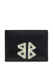 Portefeuilles Balenciaga Porte-cartes en cuir noir