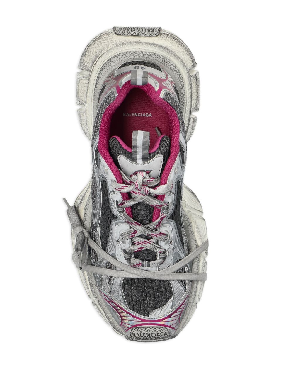 Baskets Balenciaga grises à lacets 3XL