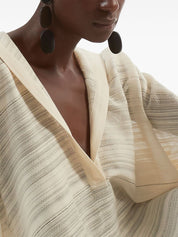 Taller Marmo Pre Sea clothing Ivory cotton kaftan