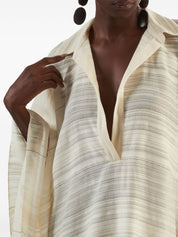 Taller Marmo Pre Sea clothing Ivory cotton kaftan