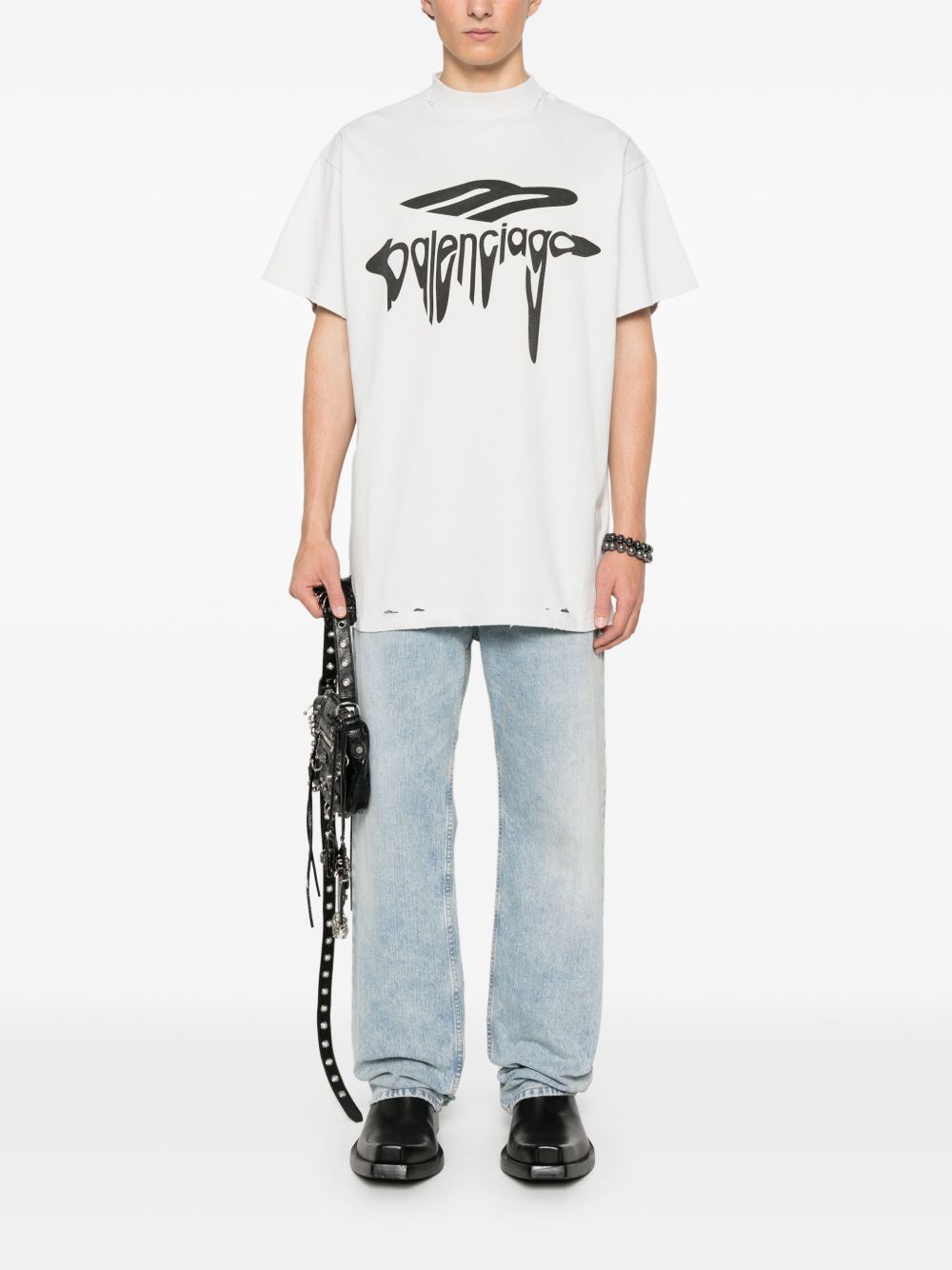 Balenciaga T-shirts and Polos White cotton oversized