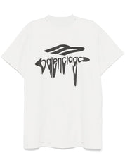 Balenciaga T-shirts and Polos White cotton oversized