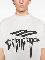 Balenciaga T-shirts and Polos White cotton oversized