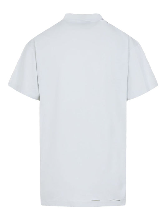 Balenciaga T-shirts and Polos White — Oversize Cotton Mock Neck