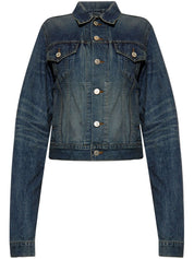 Balenciaga Coats Blue denim jacket