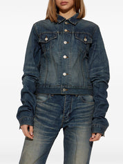 Balenciaga Coats Blue denim jacket