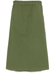 Woolrich cotton long skirt with drawstring waist