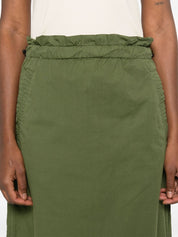 Woolrich cotton long skirt with drawstring waist