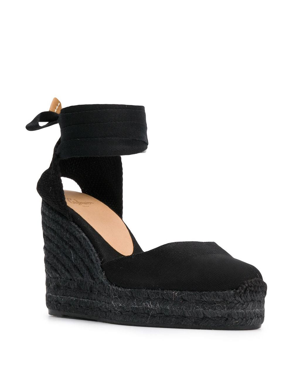 Castañer Castaner Flat shoes in Black leather and canvas