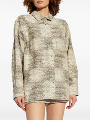 Iro Shirts Beige classic collar shirt