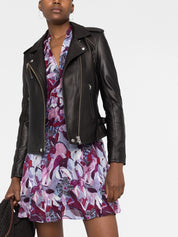 Iro Biker jacket with peak lapels