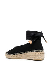 Castañer Castaner Flat shoes in black jute and leather