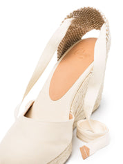 Castañer Castaner Flat shoes Ivory canvas espadrilles