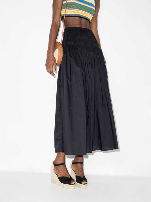 Castañer Black Espadrilles — Flat Raffia Wedge