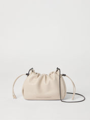 Cream Leather Bucket Bag — Brunello Cucinelli Shoulder