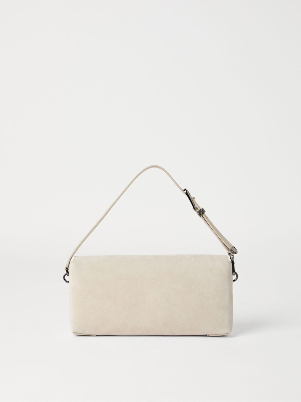 Cream Leather Shoulder Bag — Brunello Cucinelli