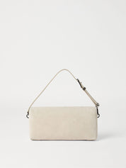 Cream Leather Shoulder Bag — Brunello Cucinelli