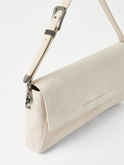 Cream Leather Shoulder Bag — Brunello Cucinelli