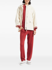 Brunello Cucinelli Coats White hooded canvas jacket
