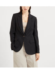 Black Linen Fluid Jacket — Brunello Cucinelli