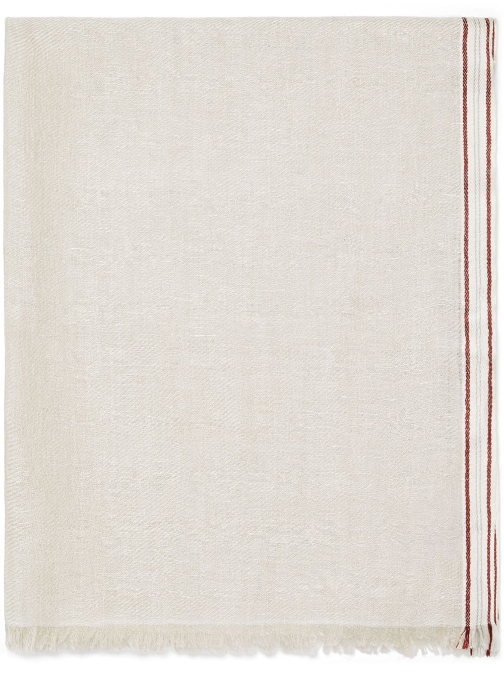 Brunello Cucinelli Scarfs Beige linen-cashmere blend