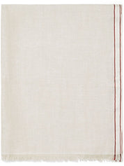 Brunello Cucinelli Scarfs Beige linen-cashmere blend