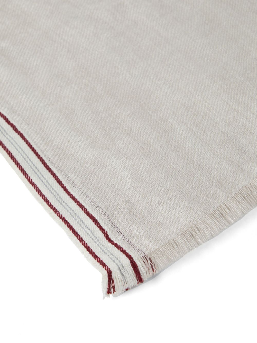 Brunello Cucinelli Scarfs Beige linen-cashmere blend