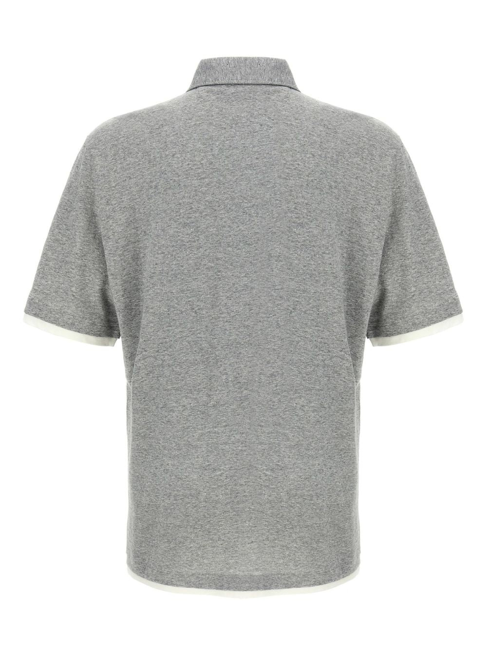 Brunello Cucinelli T-shirts and Polos White cotton polo