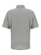Brunello Cucinelli T-shirts and Polos White cotton polo