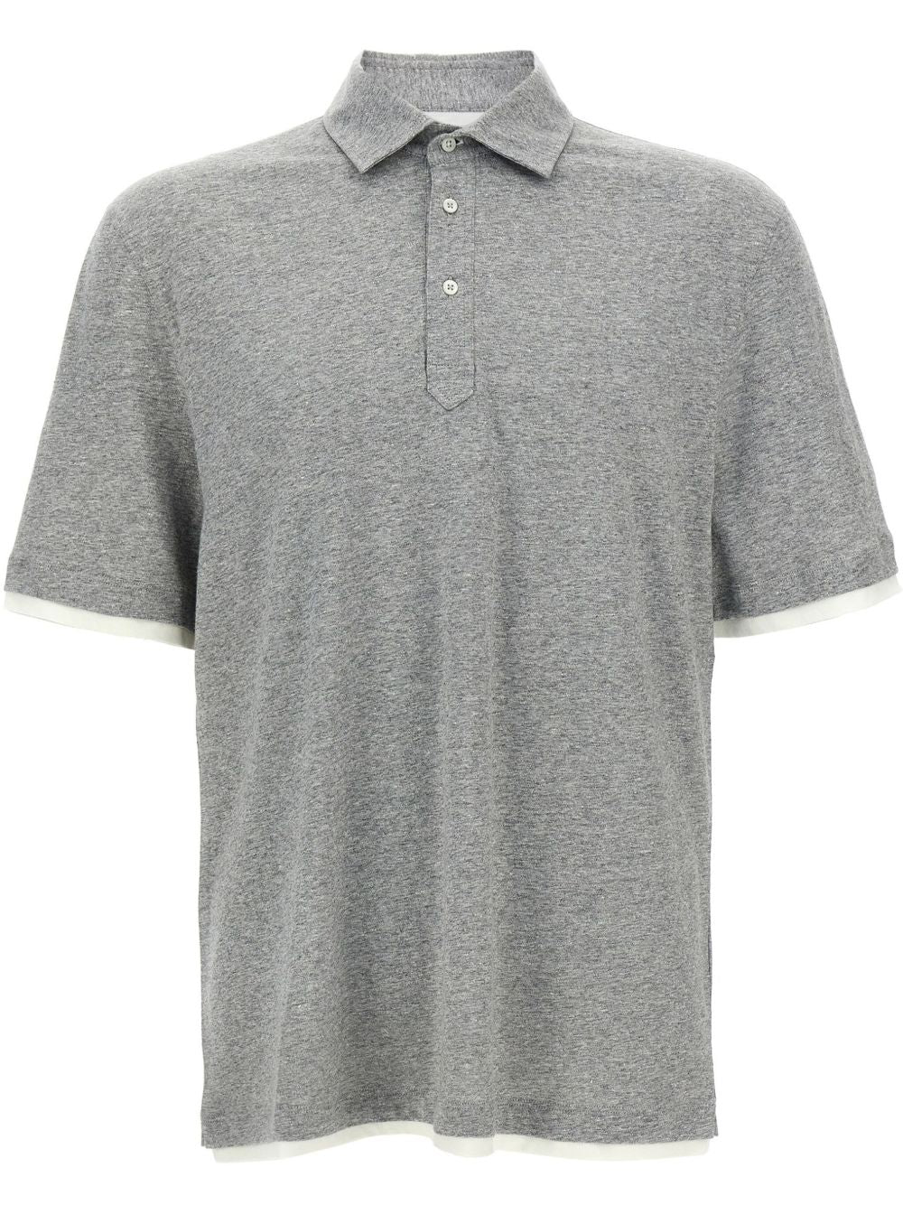 Brunello Cucinelli T-shirts and Polos White cotton polo