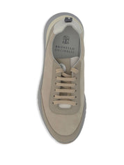 Brunello Cucinelli Sneakers in Beige Leather