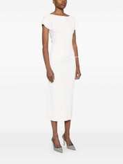 Haut à col bateau Parosh en blanc