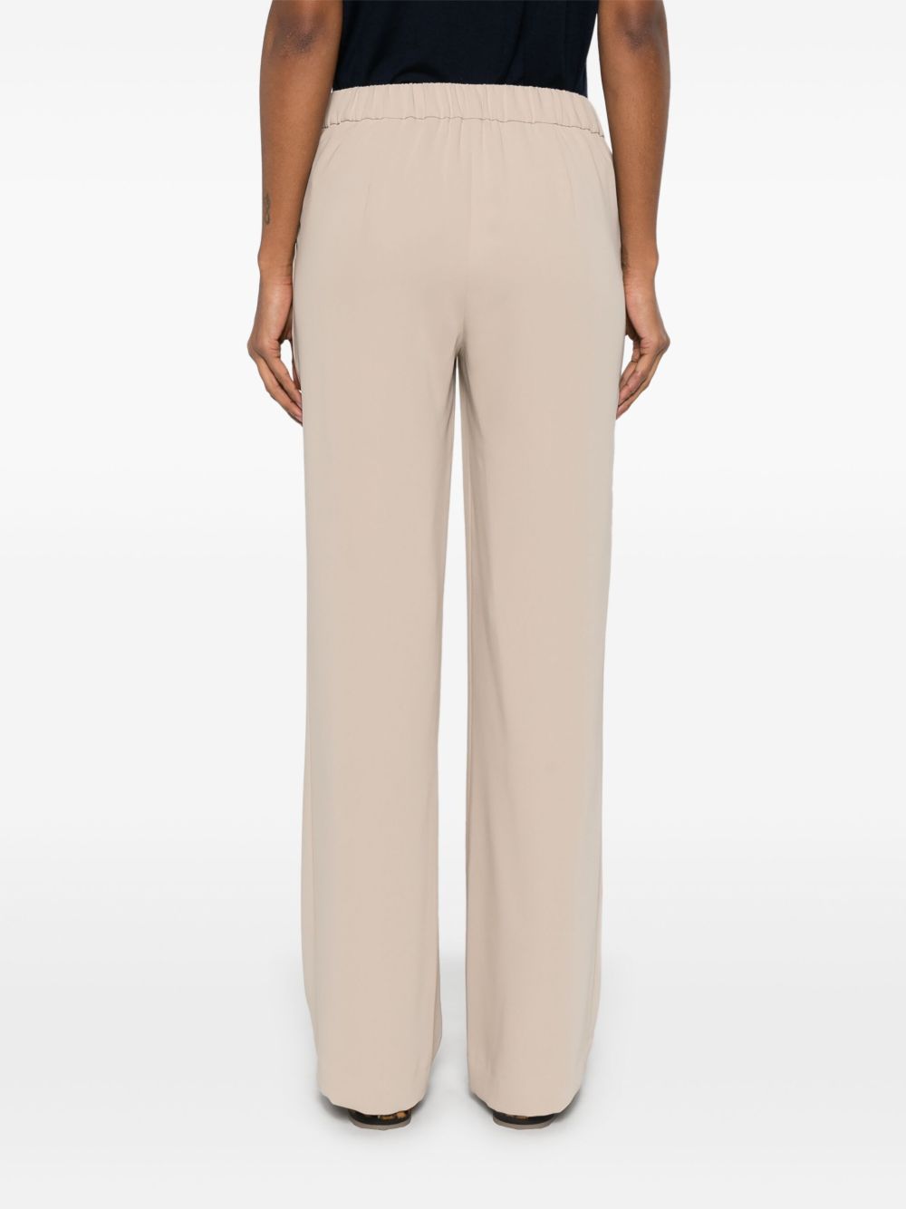 Parosh Trousers Beige with elasticated waistband
