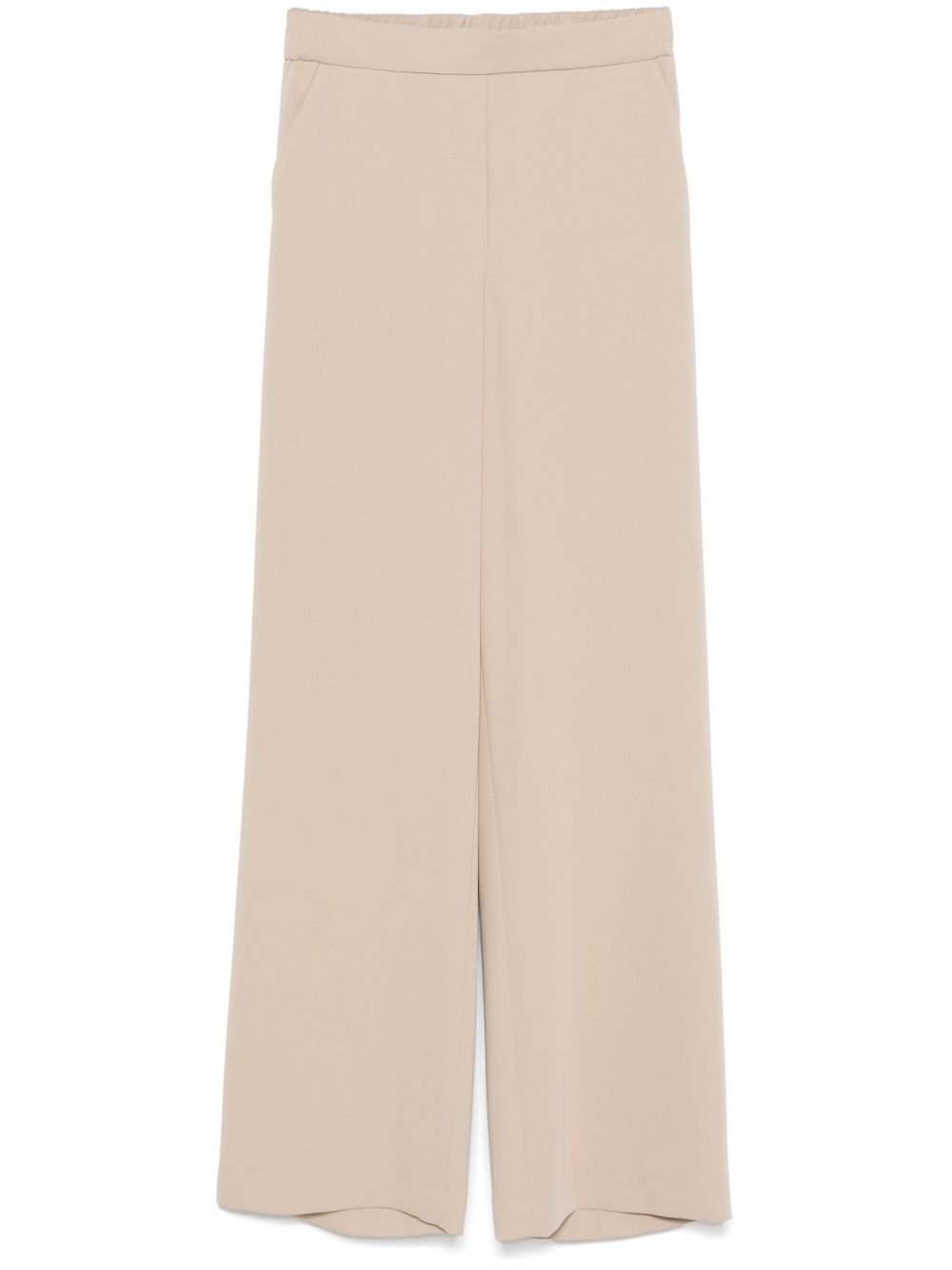 Parosh Trousers Beige with elasticated waistband