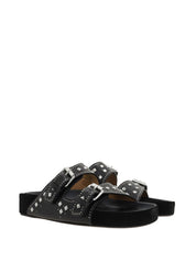 Isabel Marant Sandals Black leather with stud detail