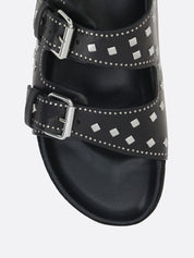 Isabel Marant Sandals Black leather with stud detail