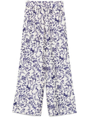 Alberto Biani Trousers Beige with elasticated waistband