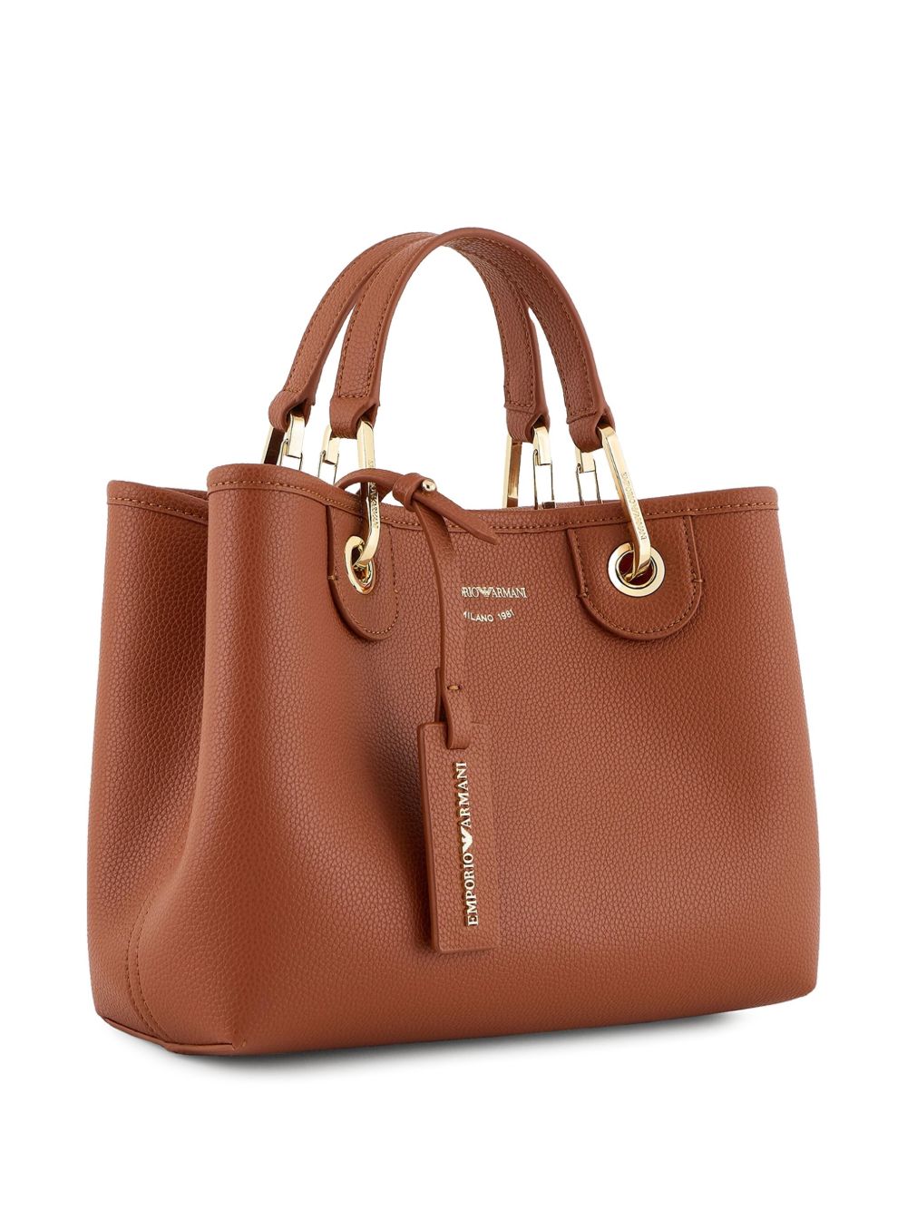 Sacs Emporio Armani. Cuir marron
