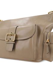Chloé Camera Tote Bag in light brown leather