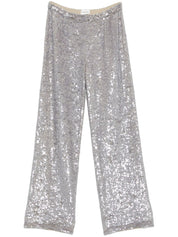 Parosh Trousers Grey with Sequin Detail