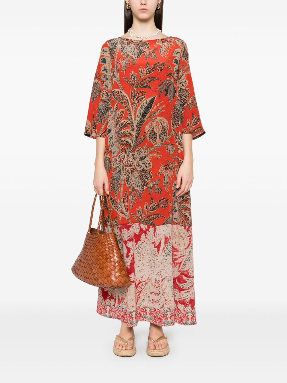 Pierre Louis Mascia Dresses Red floral silk