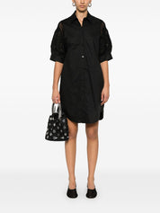 Black Cotton Shirtdress — Ermanno Firenze