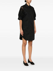Black Cotton Shirtdress — Ermanno Firenze