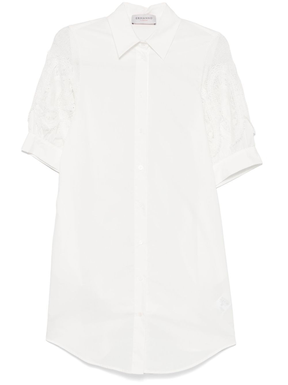 White Cotton Shirtdress — Ermanno Firenze