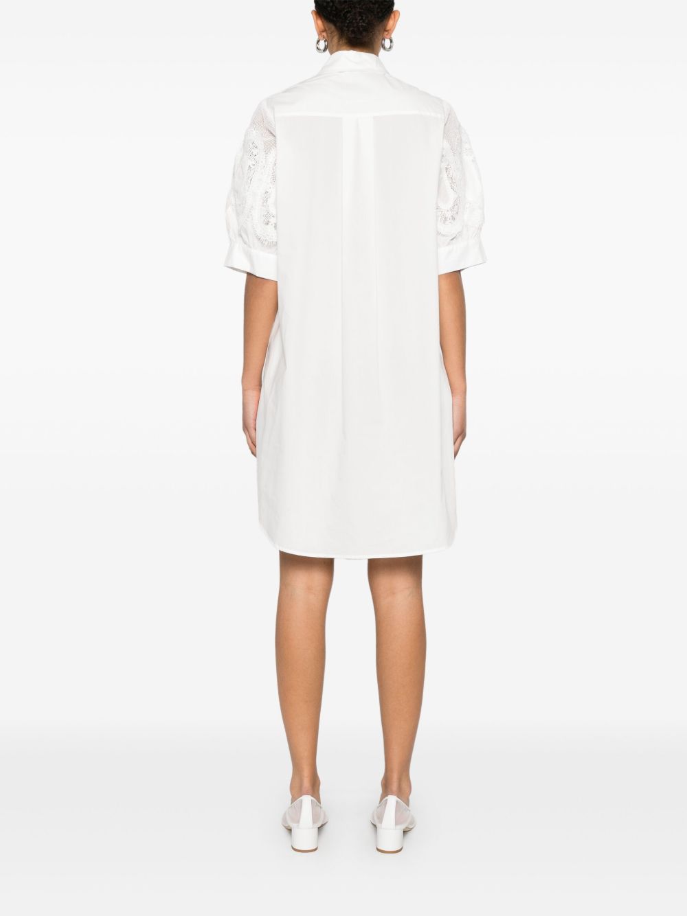 White Cotton Shirtdress — Ermanno Firenze