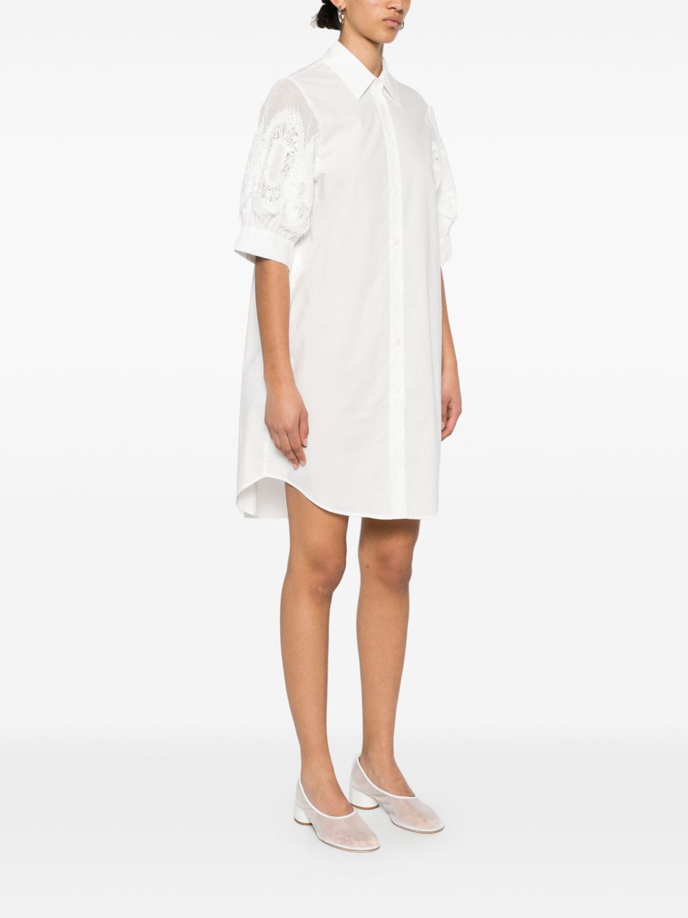 White Cotton Shirtdress — Ermanno Firenze